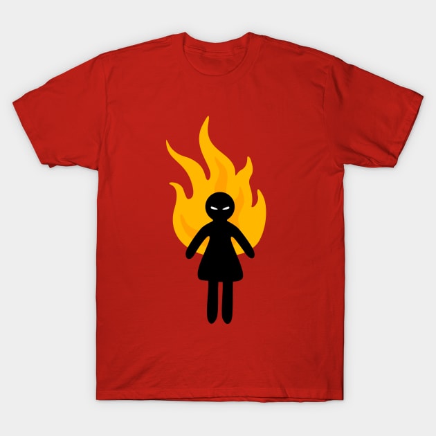 Beware of The Angry Girl T-Shirt by XOOXOO